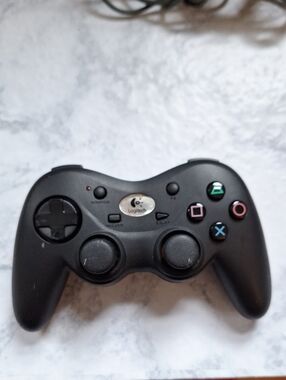 Logitech Black Wireless Gamepad with Colored Action Buttons